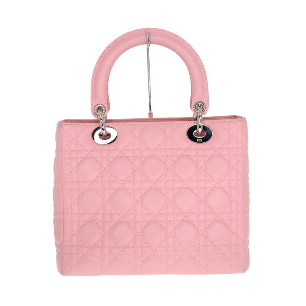 Dior Bag Lambskin Medium Pink Lady Cannage Hardware - Picture 3 of 16